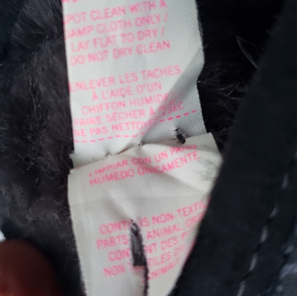 VS PINK Gray Animal Print Fur Lined Booties US 8 - Picture 9 of 12